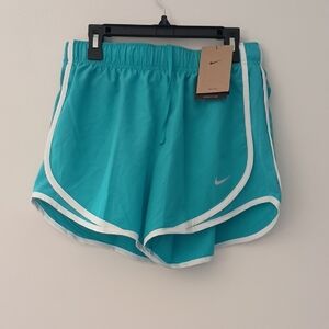 Nike Women’s Turquoise Athletic Shorts with White Trim
